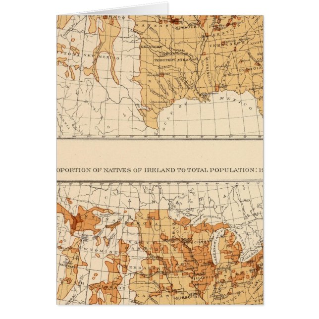 Cartão 66 nativos Irlanda 1900 (Frente)
