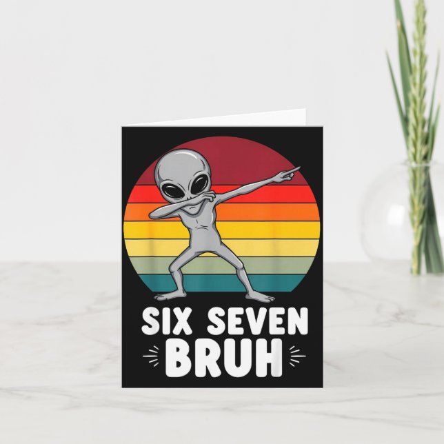 Cartão 67 Animals Funny 67 Brainrot Youth Kids Alien 67  (Frente)