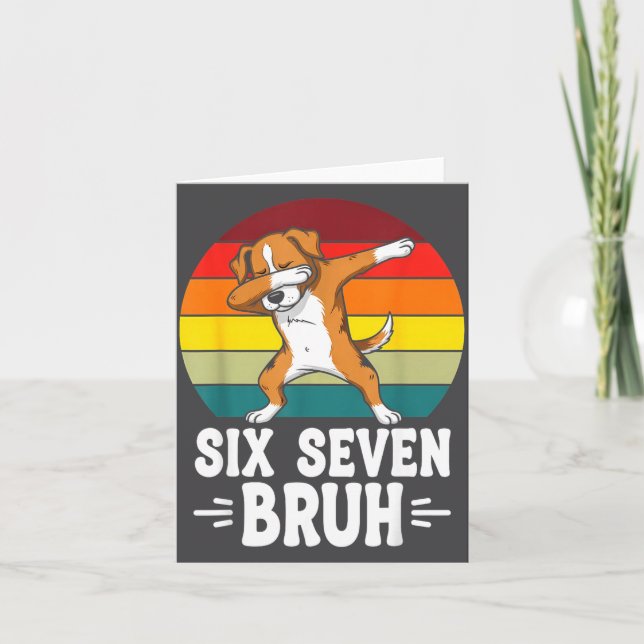 Cartão 67 Animals Funny 67 Brainrot Youth Kids Dog 67  (Frente)