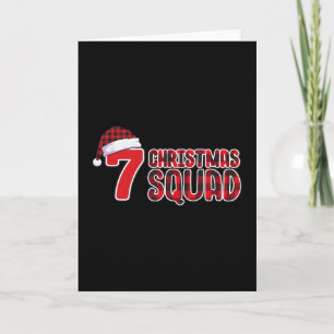 Cartão 67 Camisa de Natal Seis Sete Meme Esquadrão 67 Pla