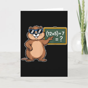 Cartão 67 Dia da Marmota 6-7 Meme Matemática Professor Se