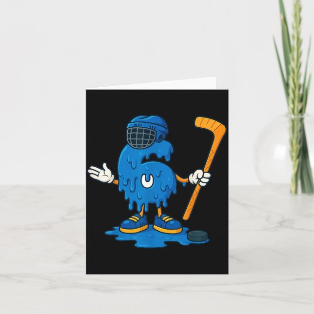 Cartão 67 Drip Ice Cream Hockey Player  (Frente)