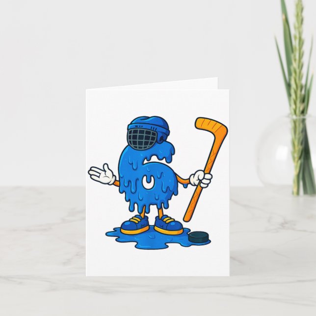 Cartão 67 Drip Ice Cream Hockey Player  (Frente)