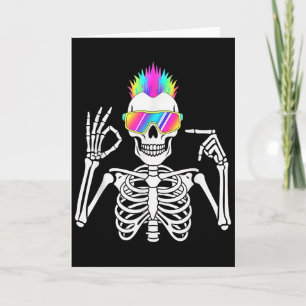 Cartão 67 Esqueleto Geração Alfa Divertido Seis Sete Hall