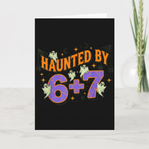 Cartão 67 Fantasia de Halloween do Meme Assombrada Por 6-