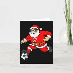 Cartão 67 Futebol Papai Noel Six Seven Meme Natal Srt Hom