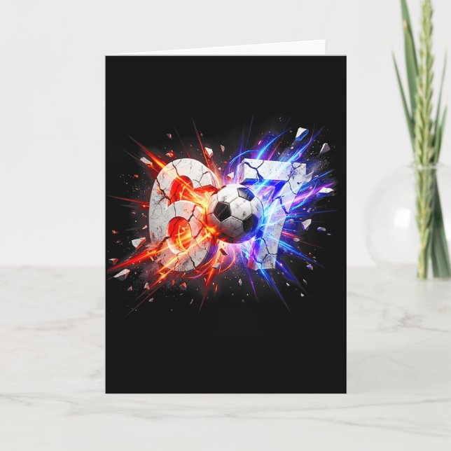 Cartão 67 Futebol Six Seven 6 7 Meme 67  (Frente)