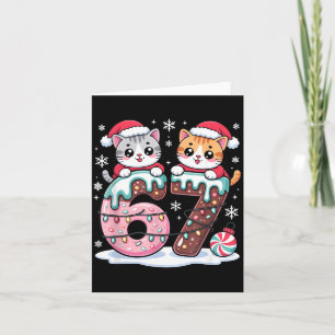 Cartão 67 gatos kawaii meme engraçados Natal sorvete gote