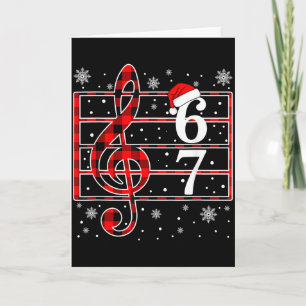 Cartão 67 Gíria de Meme Musical Músico Papai Noel Profess