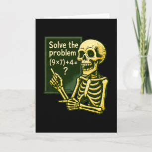 Cartão 67 Halloween Matemática Divertido Seis Sete Meme B
