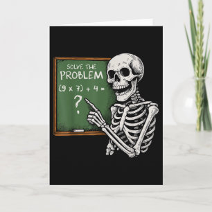 Cartão 67 Halloween Matemática Divertido Seis Sete Meme B