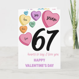 Cartão 67 Hearts Valentine's Day Card