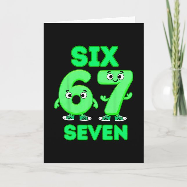 Cartão 67 Italian Brainrot Funny Italian Brainrot Kids 67 (Frente)