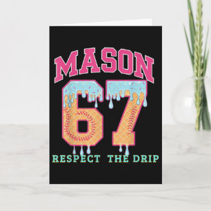 Cartão 67 Mason Sorvete Beisebol Drip Respeite O Drep