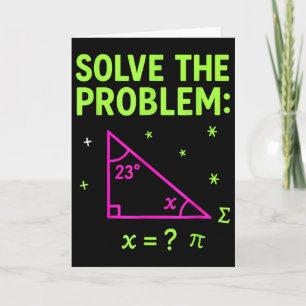Cartão 67 Meme de Matemática Resolva o Problema Professor
