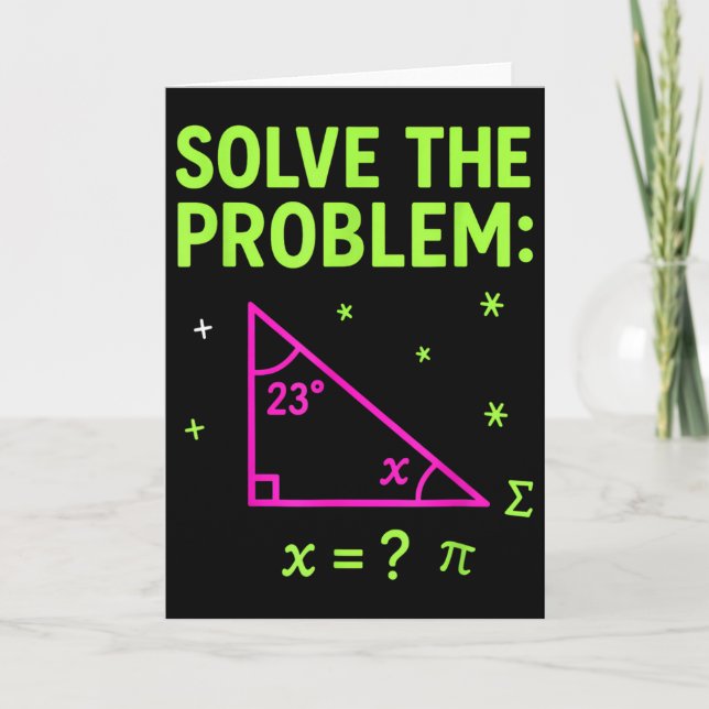 Cartão 67 Meme de Matemática Resolva o Problema Professor (Frente)