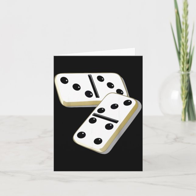 Cartão 67 Meme Dominoes Funny Six Seven Domino 6 7 Gen Al (Frente)