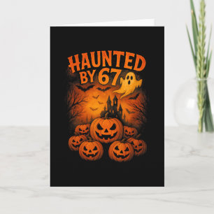 Cartão 67 Meme Fantasma Halloween Engraçado Seis Sete Ger