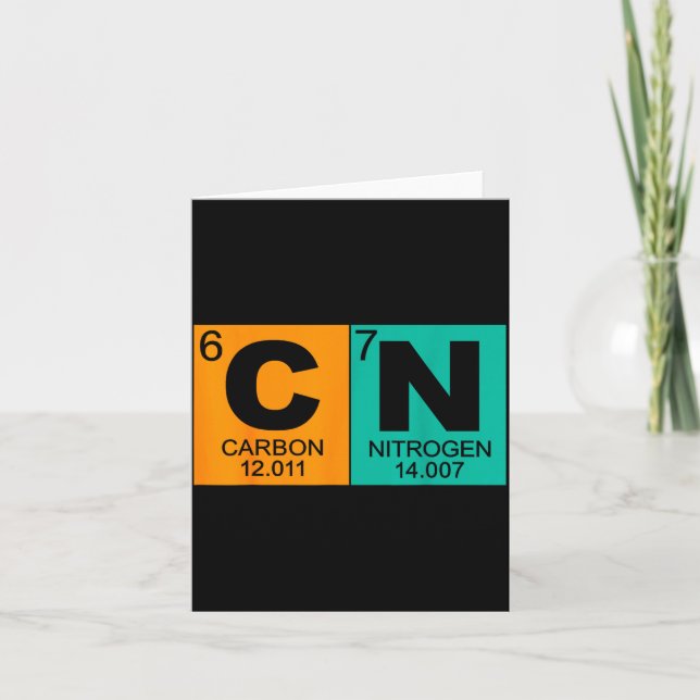 Cartão 67 Meme Funny Science Teacher Periodic Table Retro (Frente)