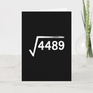 Cartão 67 Meme Professor de Matemática Raiz Quadrada 4489