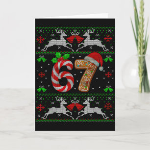 Cartão 67 Meme Six Seven Camisola Natal Feio Divertido Na