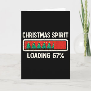 Cartão 67 Meme Six Seven Espírito de Natal Carregando Gen