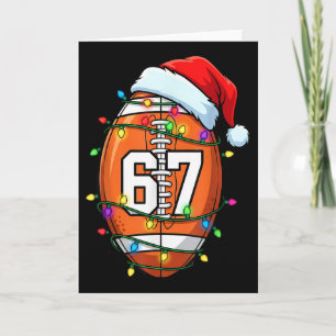 Cartão 67 Meme Six Seven Futebol Papai Noel Natal Engraça