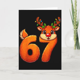 Cartão 67 Natal Renas Funny Bruh Meme Pijama Mulher