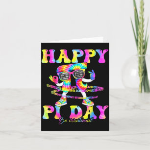 Cartão 67 número meme tie dye rainbow seis siete 3.14 día