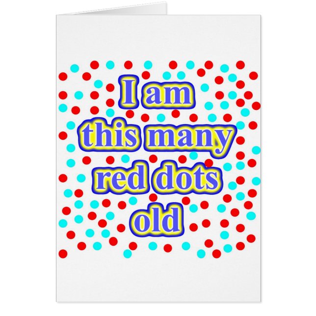 Cartão 67 pontos vermelhos velhos (Frente)