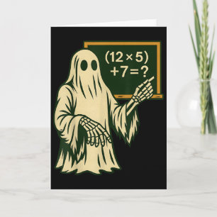 Cartão 67 Professor Fantasma de Halloween Seis Sete Meme