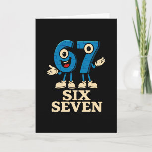 Cartão 67 Six Seven 6-7 - Divertido Camiseta Infantil de