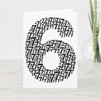 Cartão 67 Six Seven Cool Matching 6 And 7 Design Funny 6-