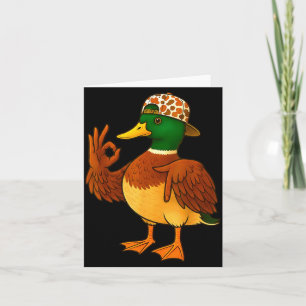 Cartão 67 Six Seven Meme Camo Pato-real Caça Meninos M