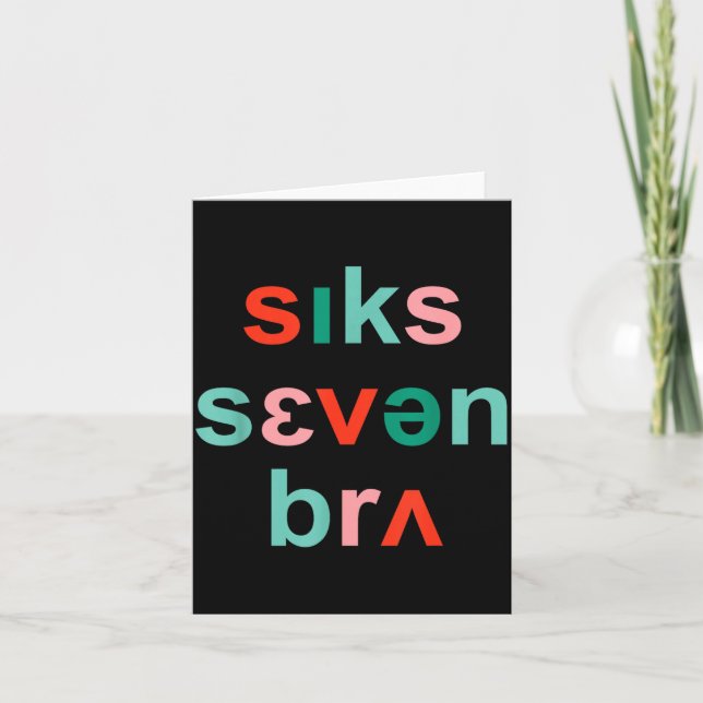 Cartão 67 Speech Therapy Meme Funny Six Seven Bruh Slp Ch (Frente)