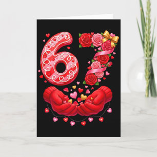 Cartão 67 Valentine 6 7 Meme Calças de Moletom Feriado Ge