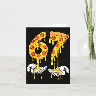 Cartão 67 Zza Meme Divertido Amante do Zza 