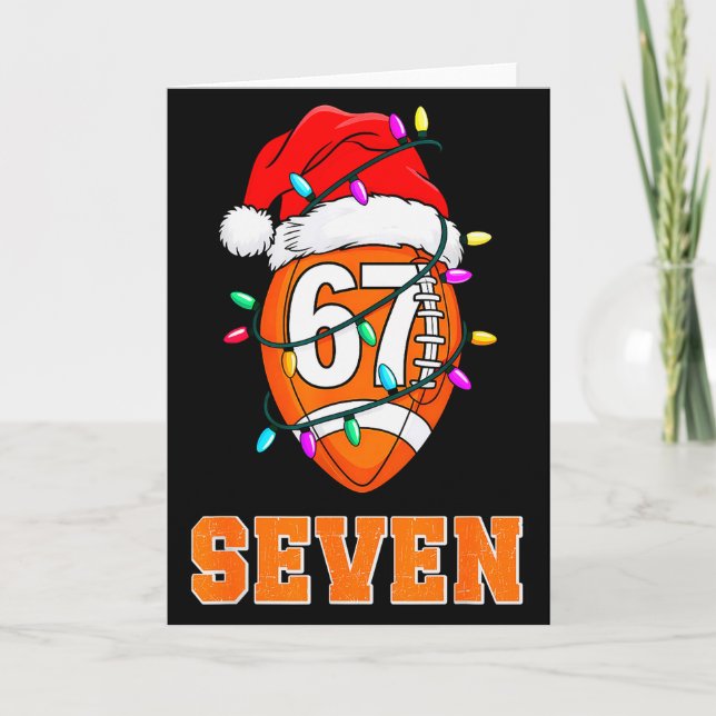 Cartão 67endy Xmas Football – Six &amp; Seven Matching Co (Frente)