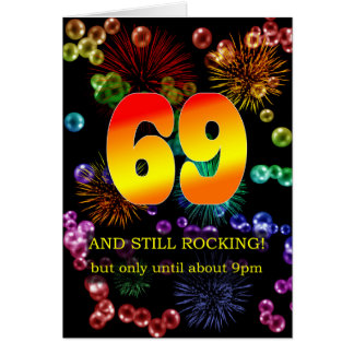 Cartão 69.º aniversário ainda está balançando