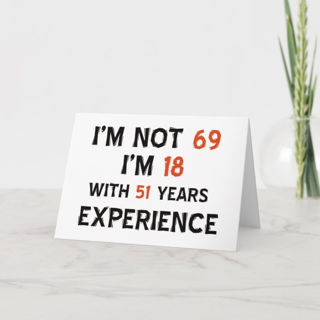 Cartão 69th birthday designs (Frente)