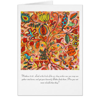 Cartão 6:26 de matthew