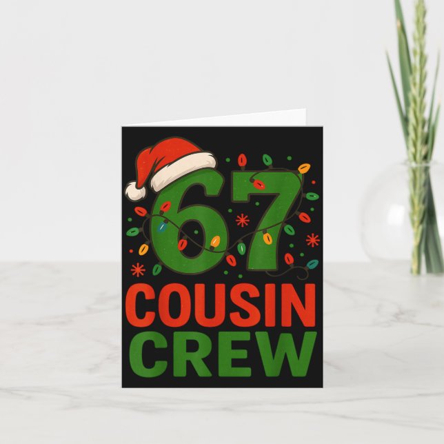 Cartão 6 7 Christmas Cousin Crew 67  (Frente)