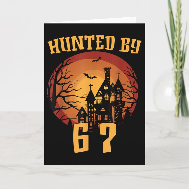 Cartão 6 7 Halloween 67 Meme Seis Sete Assombrados Geraçã (Frente)