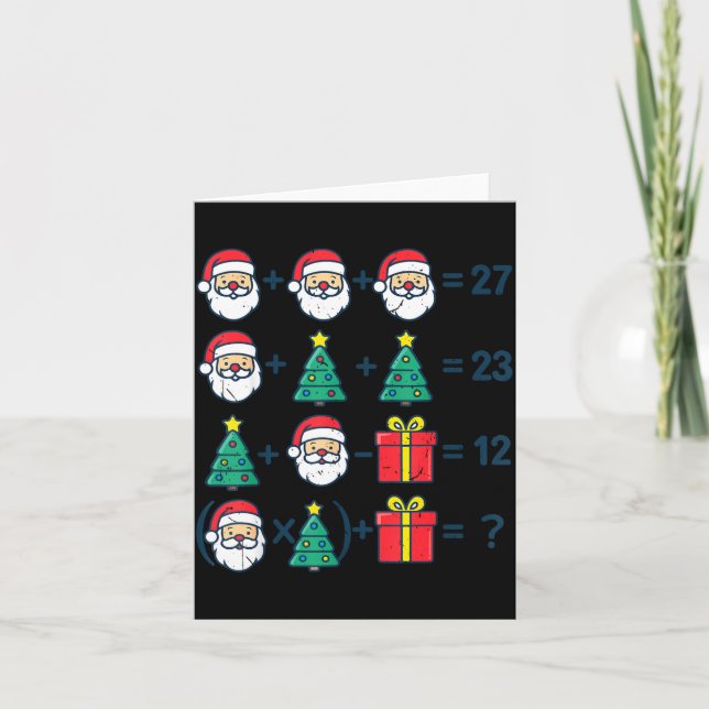 Cartão 6 7 Order Operation Christmas Math Professor Costu (Frente)