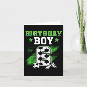 Cartão 6 Birthday Boy Soccer 6 anos Esporte 6 anos Menino