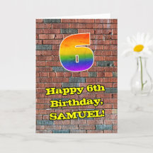 6 de aniversário: Arco-Íris 6 inspirado no Grafite