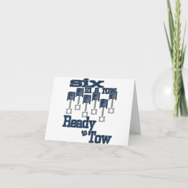 Cartão 6 em uma fileira Pronto para Rebocar Caminhão a Di (Frente)