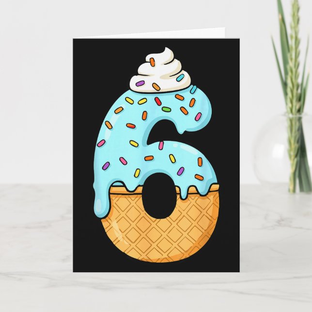 Cartão #6 Jersey Uniform Drip Teen Slang, Funny Ice Cream (Frente)