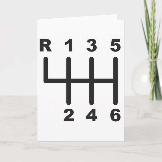 Cartão 6 Speed Shift Gate (Frente)