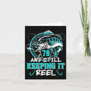 Cartão 70 Aniversário A Pescar Engraçado 70 Ainda A Manté